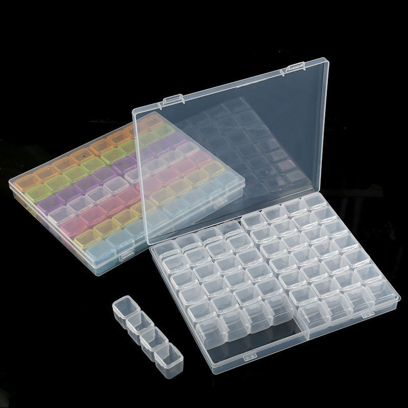 Jewelry Making Organizer Box - Transparente Nägel Kunst Organizer Aufbewahrungsbox Trennbare