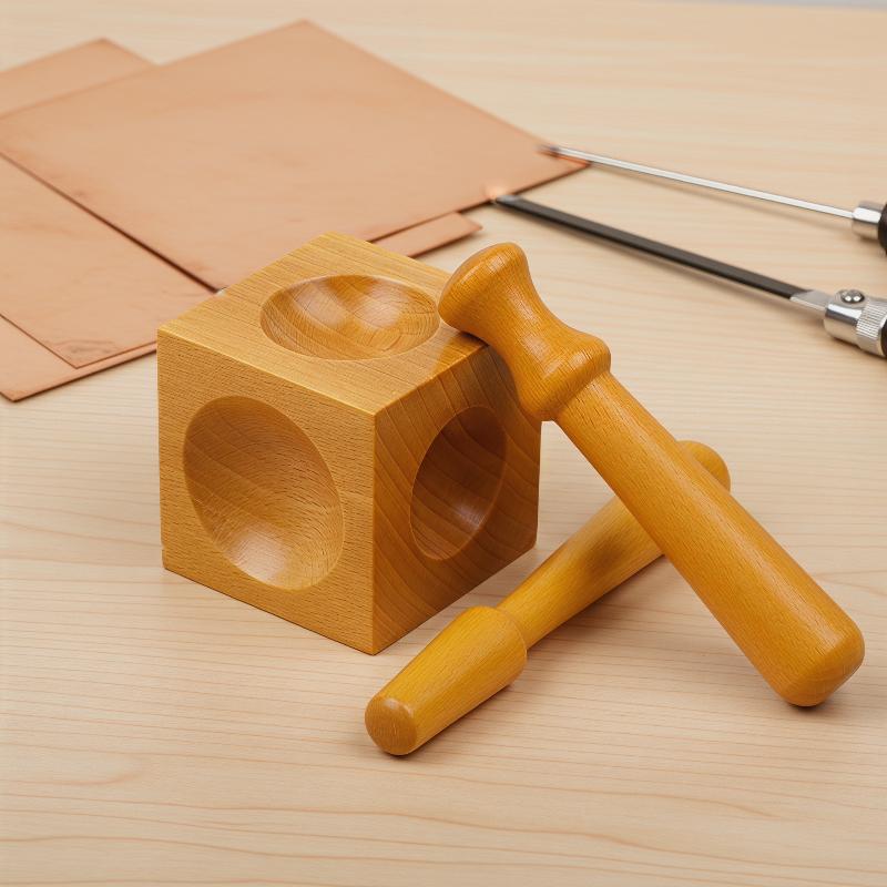 Jewelry Making Process - Schmuckherstellungszubehör Quadratischer Dapping-Block Doming-Stanzwerkzeug-Set Metallbearbeitung Handwerk
