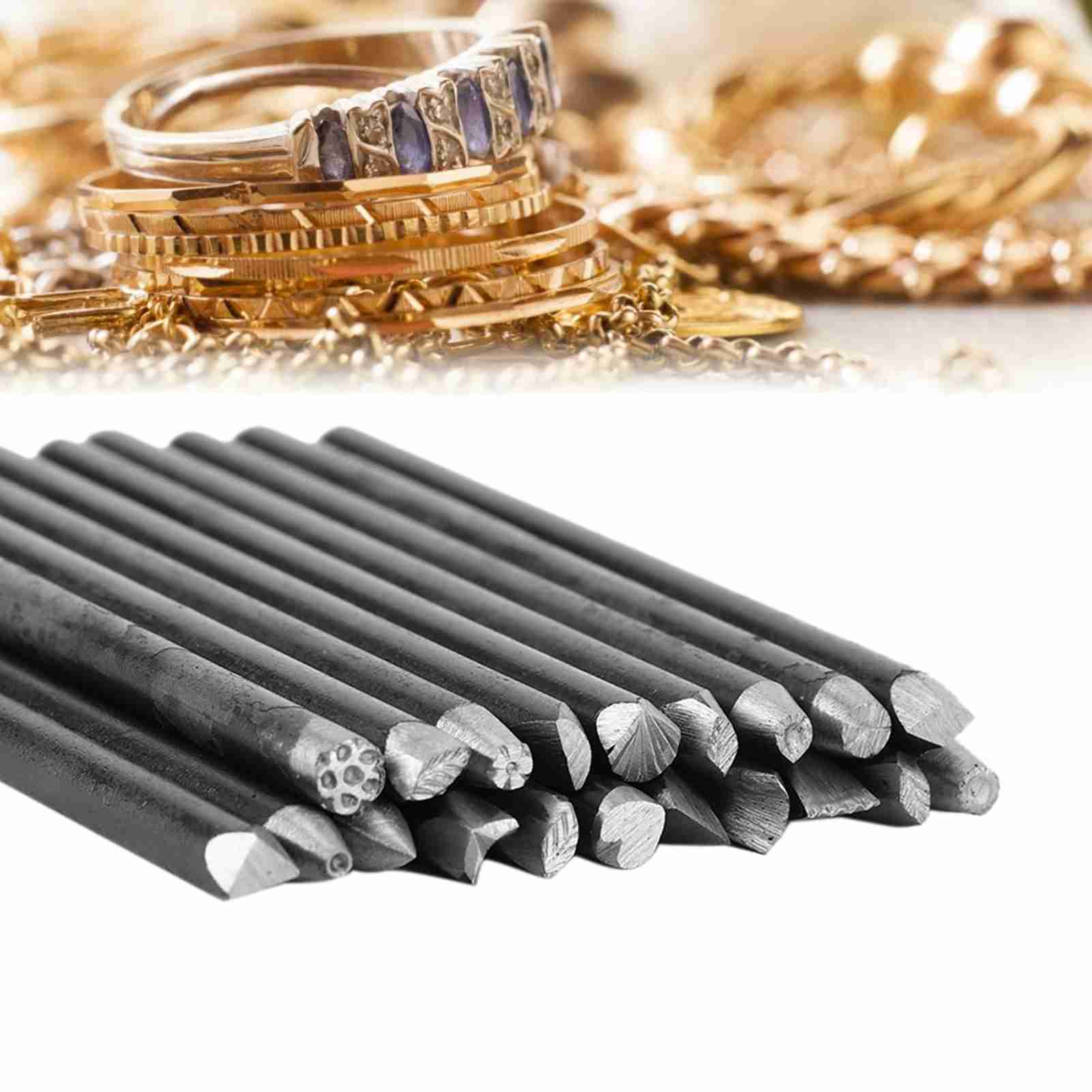 Jewelry Making Process - 16-teiliges/20-teiliges Amboss-Meißel-Ausrüstungsset für die Schmuckverarbeitung, Herstellung