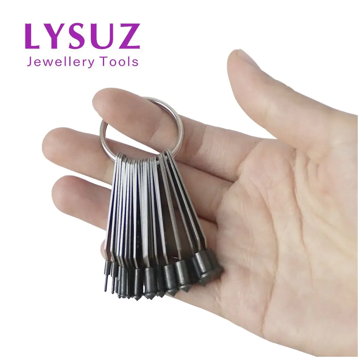 Jewelry Making Process - Diamant-Ring-Messwerkzeug, 1,0–6,5 mm, Edelstein in Einstellungen,