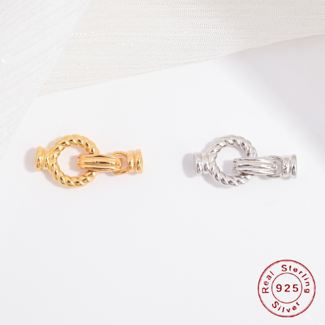 Jewelry Making Yarn - S925 Sterling Silber Gewindeverbinderverschluss – DIY