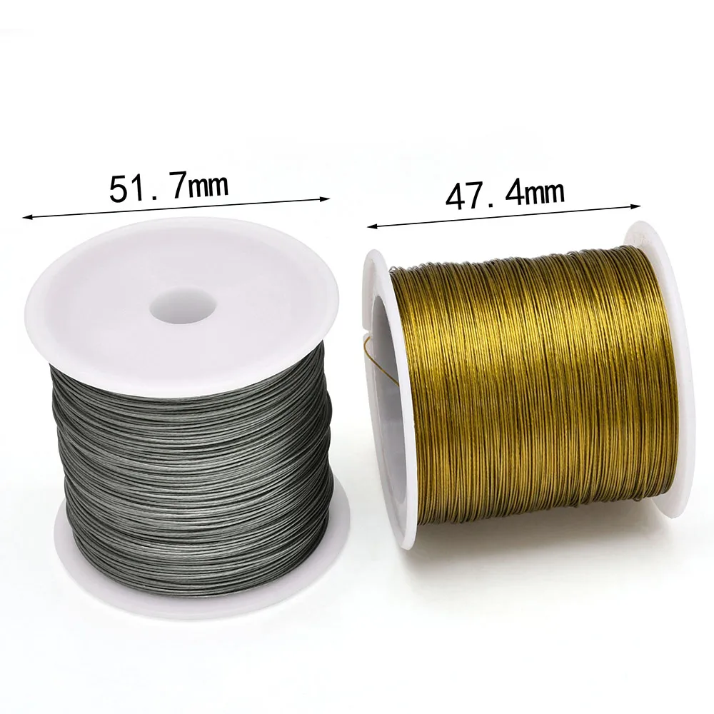 Jewelry Making Yarn - 328 ft/100 m 7-strängiger Edelstahl-Perlendraht Basteldraht
