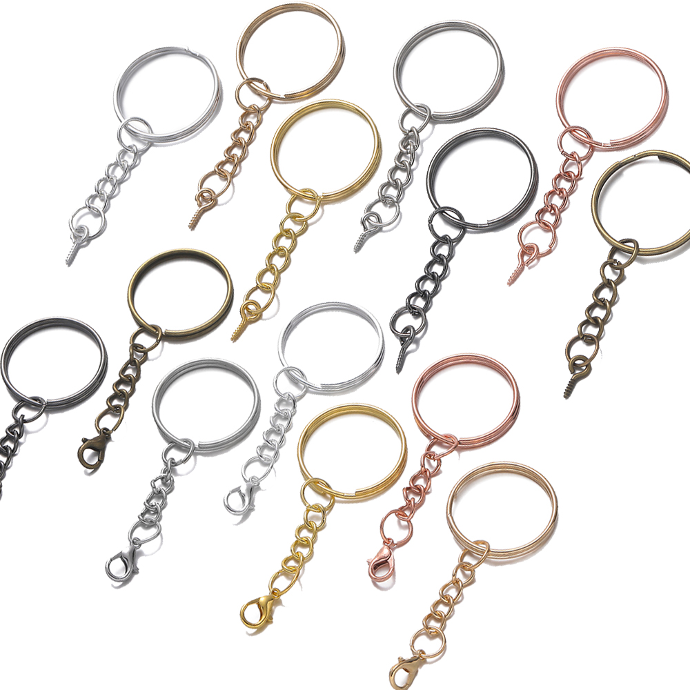 Jewelry Making Kit For Beginners - 10 Stück/Set 25mm Schraubösen-Schlüsselanhänger mit Ösenschrauben,