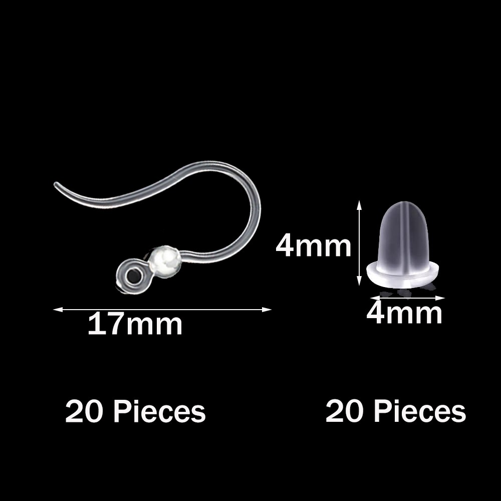 20 Stück Kunststoff-Ohrringhak – Jewelry Making Loops Bewertung und Preis