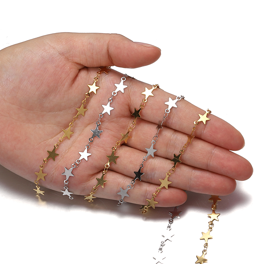 1 Meter vergoldete Edelstahl-F – Jewelry Making Materials Wholesale Bewertung und Preis