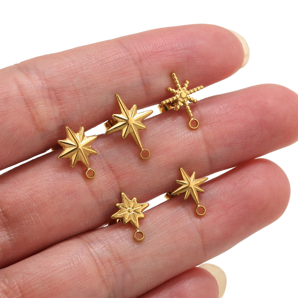 6 Stück Edelstahl-Stern-Ohrste – Jewelry Making Techniques Bewertung und Preis