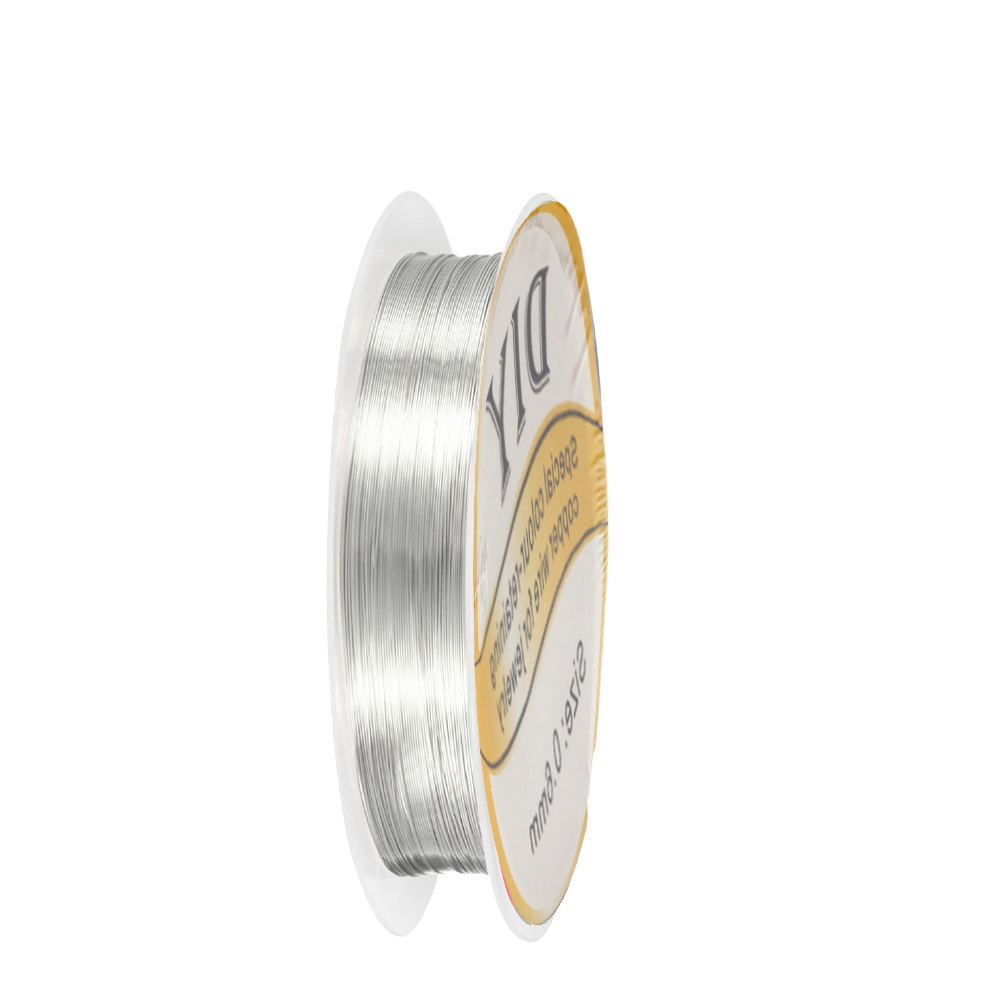 1 Rolle Silber-Kupferdraht, 0, – Jewelry Making Yarn Bewertung und Preis