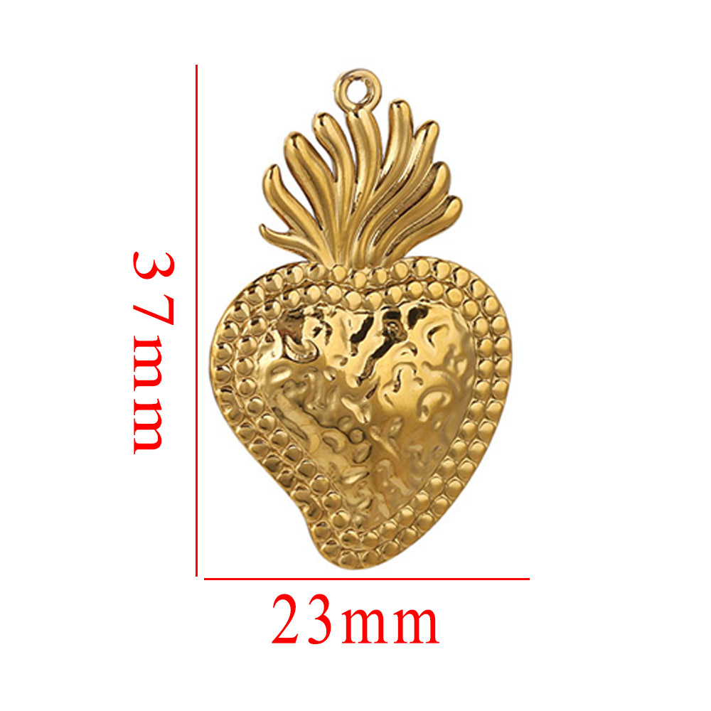 5 Stück Edelstahl Herz Sonne C – Jewelry Making Materials Wholesale Bewertung und Preis