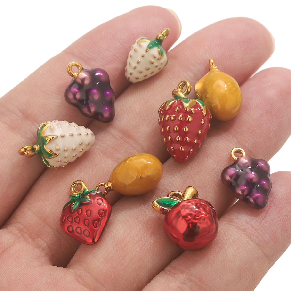 2 Stück Edelstahl Charm Emaill – Jewelry Making Materials Wholesale Bewertung und Preis
