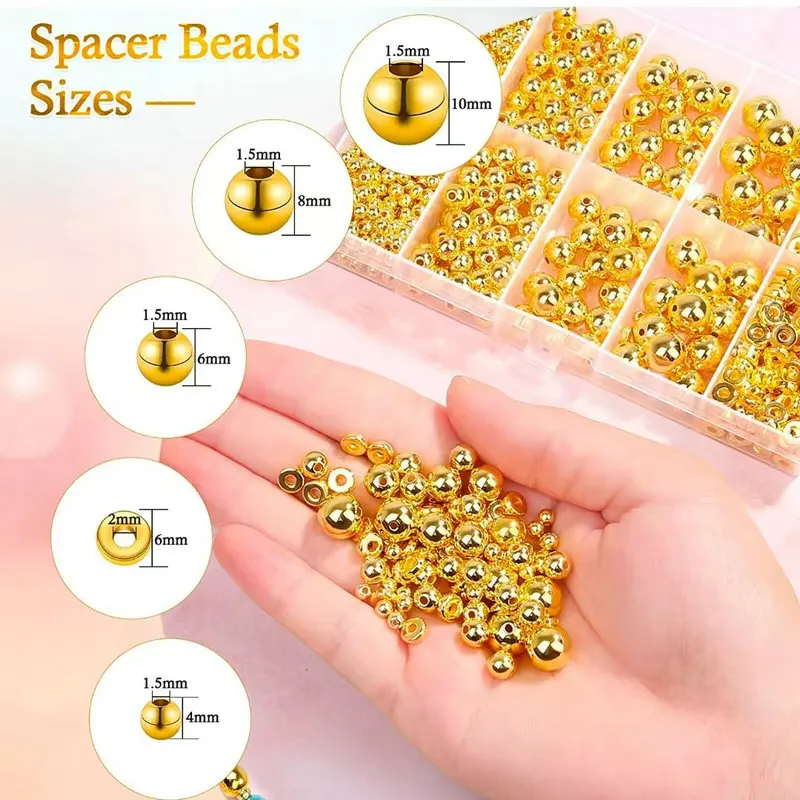 1000 Stück goldene Distanzperl – Jewelry Making Online Bewertung und Preis