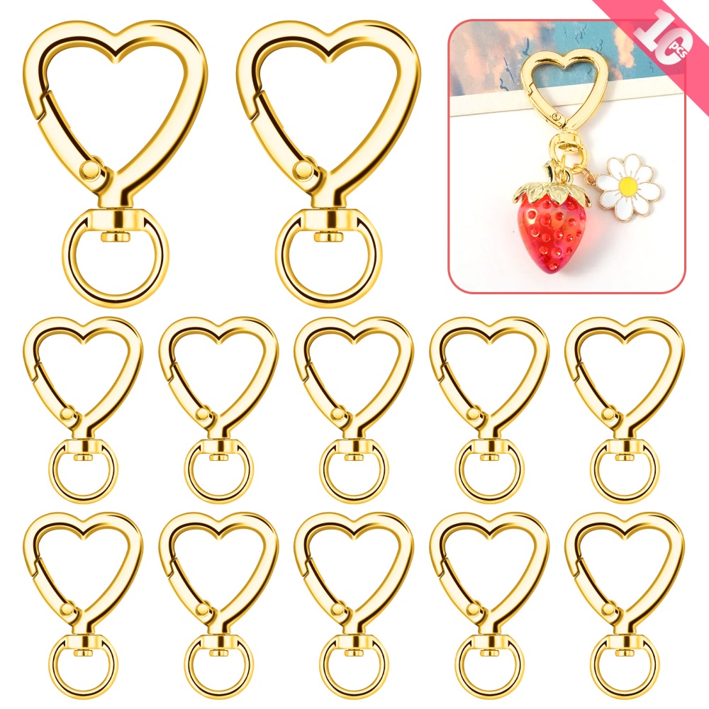 10 Stück Metall-Herz-Karabiner – Jewelry Making Kit For Beginners Bewertung und Preis